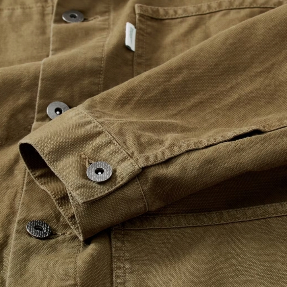 Men's Olive Military Field Jacket - Picture 6 of 15